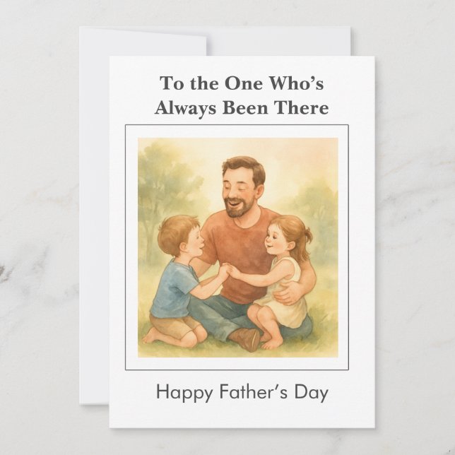 Create your own PHOTO  Father's day card (Front)