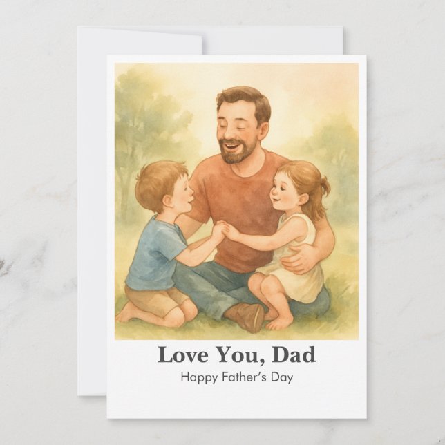 Create your own PHOTO  Father's day card (Front)