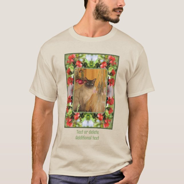 Create Your Own Photo Flowering Quince Blossoms  T-Shirt (Front)