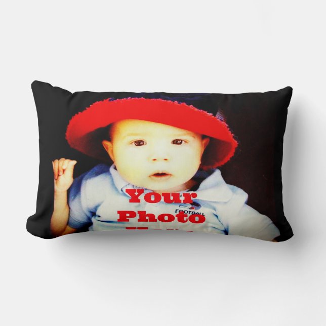 Create Your Own Photo Gifts Template Lumbar Pillow (Front)