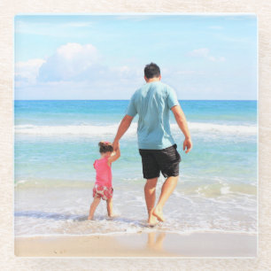 Create Your Own Photo Glass Coaster Gift