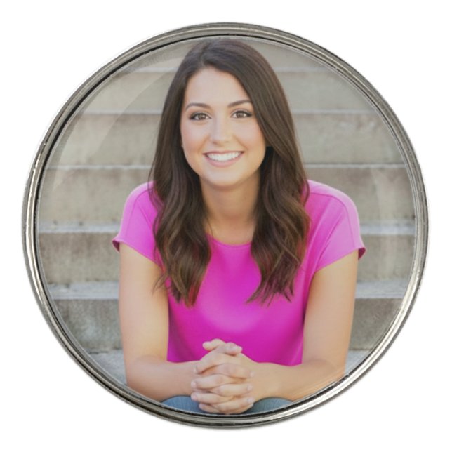 Create your Own Photo Golf Ball Marker (Front)