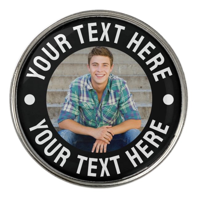 Create your Own Photo Golf Ball Marker (Front)