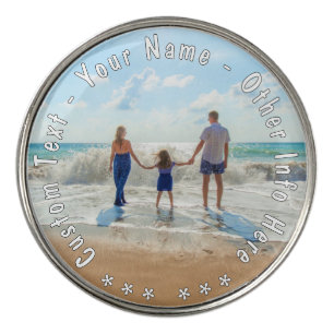 Create Your Own Photo Golf Ball Marker Custom Text
