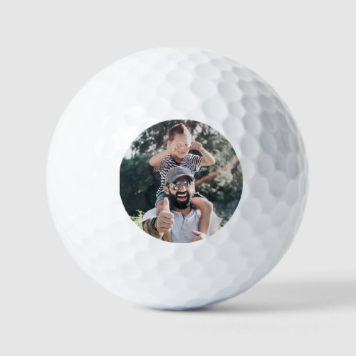 Create Your Own Photo Golf Balls for Fathers Day