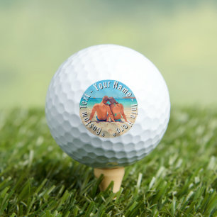Create Your Own Photo Golf Balls Gift Custom Text