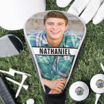 Create your Own Photo Golf Head Cover<br><div class="desc">Personalized Photo Golf Head Cover. This custom head cover features your photo placed right in the center in a clean round layout, giving your club a standout, personalized look on the course. A name bar runs across the middle of the cover, offering a dedicated space to add a name or...</div>