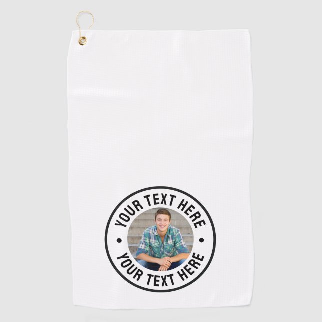 Create your Own Photo Golf Towel (Front)