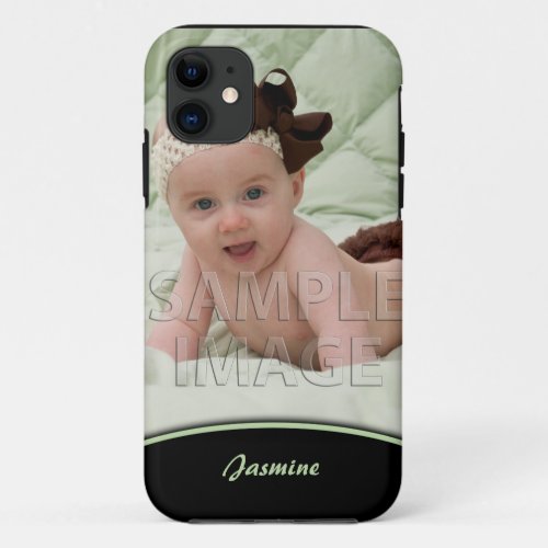 Create Your Own Photo Green Edge iPhone5 iPhone 11 Case