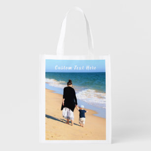 Create Your Own Photo Grocery Bag Personalize Text