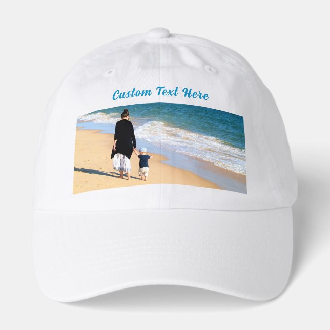 Create Your Own Photo Hat Gift with Custom Text (Front)