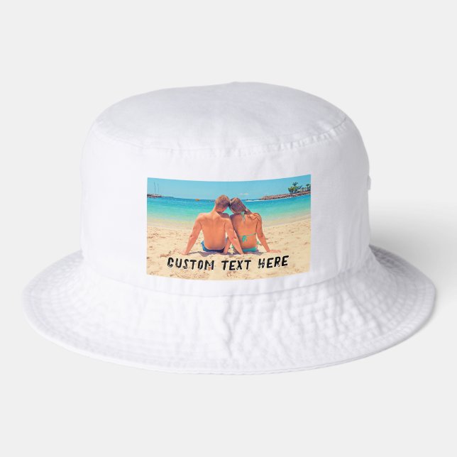 Create Your Own Photo Hat Personalized Text (Front)