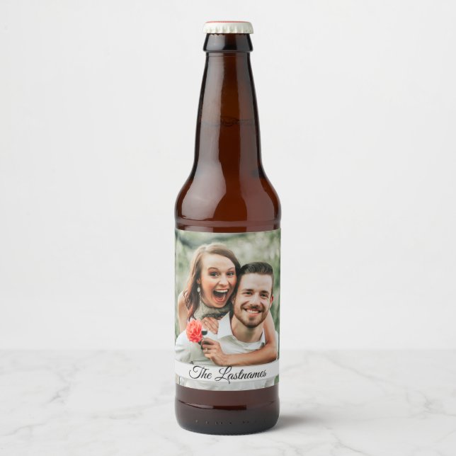 Create Your Own Photo Image Beer Bottle Label (Front)