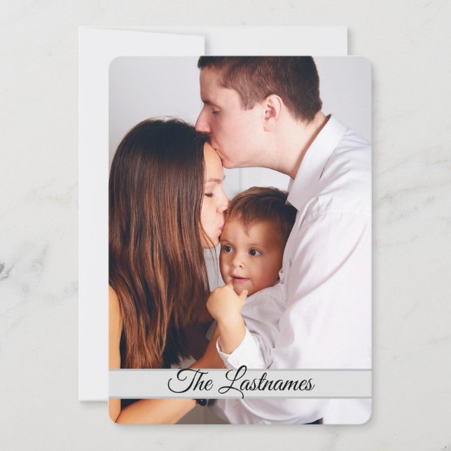 Create Your Own Photo Image Flat Card (Front)