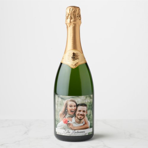 Create Your Own Photo Image Sparkling Wine Label