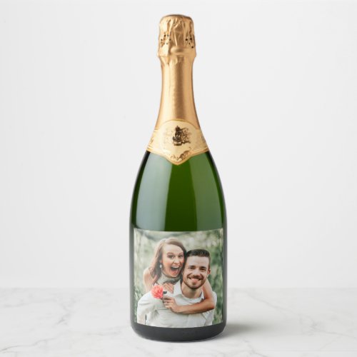 Create Your Own Photo Image Sparkling Wine Label