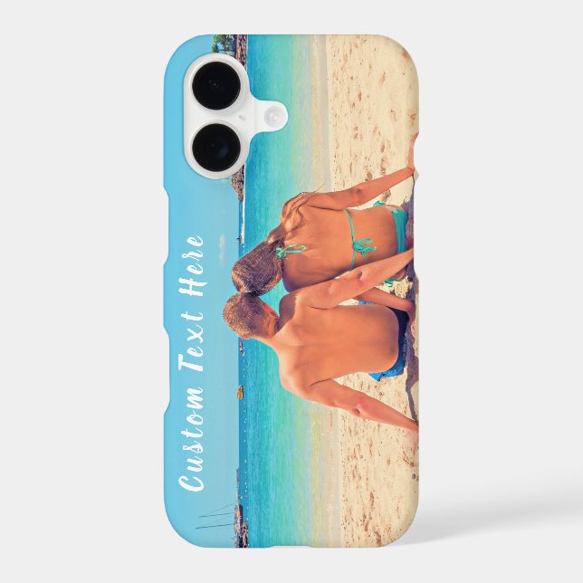Custom photo iPhone case gift Personalized photo iPhone case with custom text, unique birthday gift for a girl