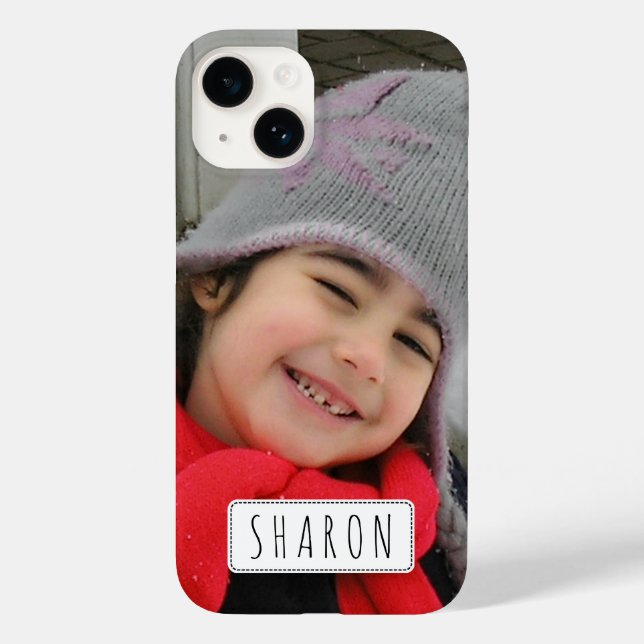 Create your own  photo iPhone case with name (Back)