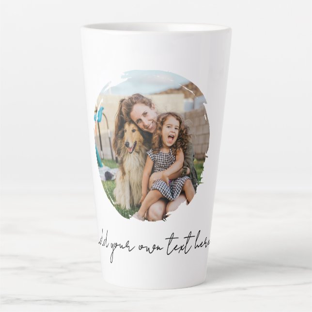 Create Your Own Photo Latte Mug (Front)