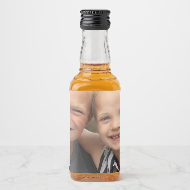 Create your own photo liquor bottle label (Front)
