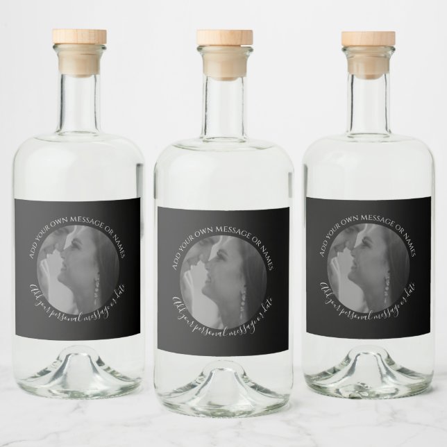 Create Your Own Photo Liquor Bottle Wedding Label (Bottles)