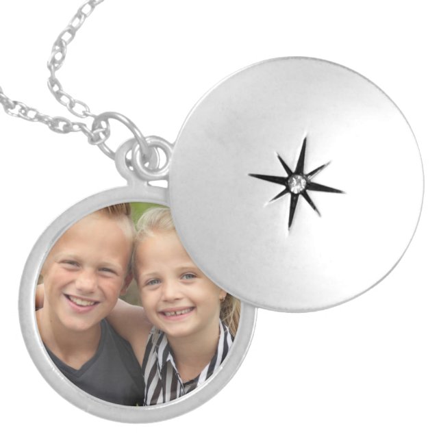 Create Your Own Photo  Locket Necklace (Front)