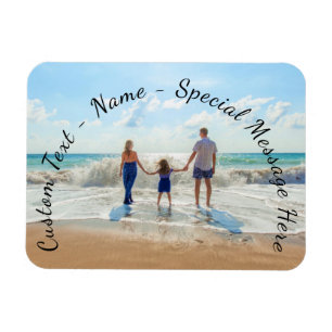 Create Your Own Photo Magnet Gift Custom Text Name