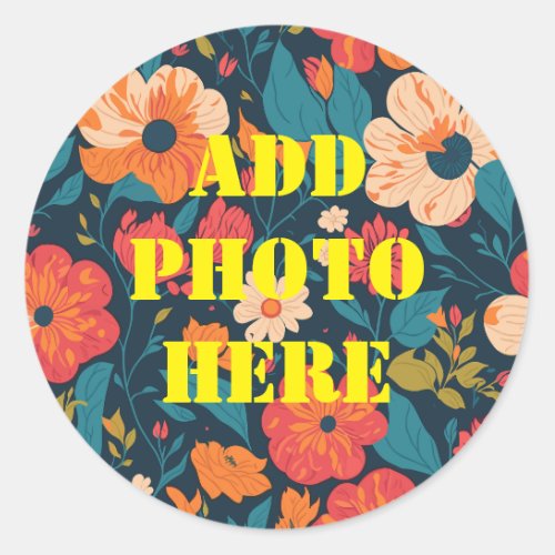 Create Your Own Photo Masterpiece  Classic Round Sticker