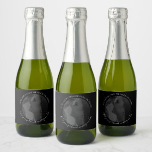 Create Your Own Photo Mini Sparkling Wine Label 