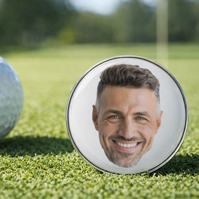 Create Your Own Photo Modern Golf Ball Marker (Creator Uploaded)
