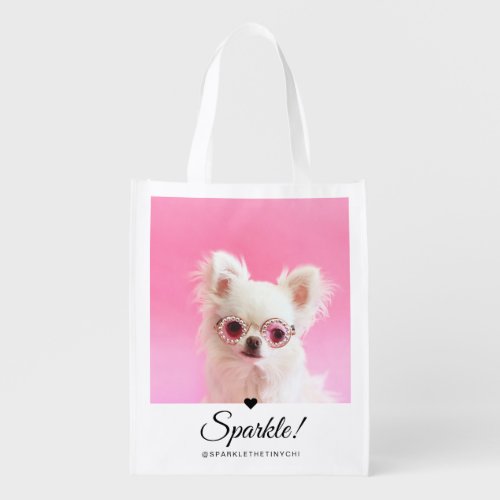 Create Your Own Photo Modern Instagram Photo Name Grocery Bag