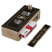 Create-Your-Own Photo Monogram Cribbage Board (Angled)