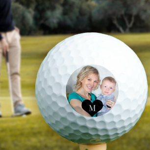 Create your own photo monogram initial golf balls