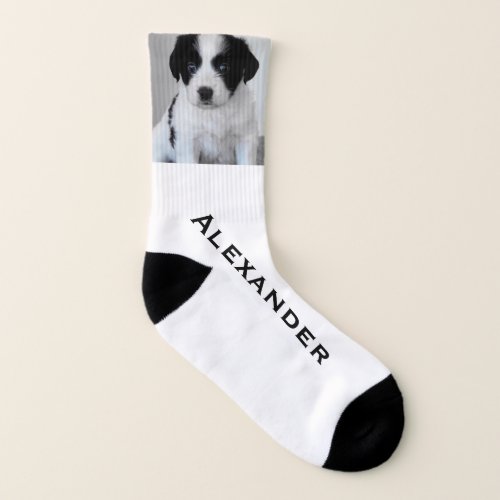 Create Your Own Photo Monogram Socks