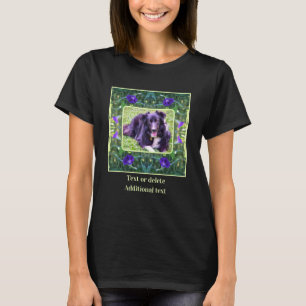 Create Your Own Photo Morning Glory Flowers Frame  T-Shirt