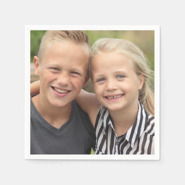 Create Your Own Photo Napkins (Front)
