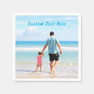 Create Your Own Photo Napkins Personalized Text