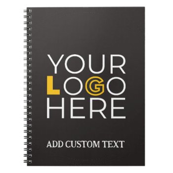 Create Your Own Photo Notebook Custom Company Logo by ReligiousStore at Zazzle