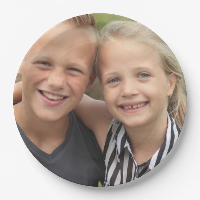 Create your own Photo Paper Plates (Front)