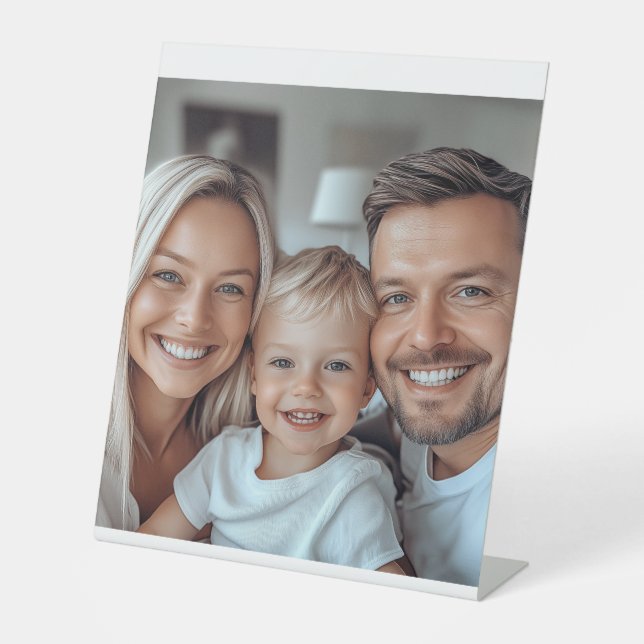 Create Your Own Photo Pedestal Sign (Front)