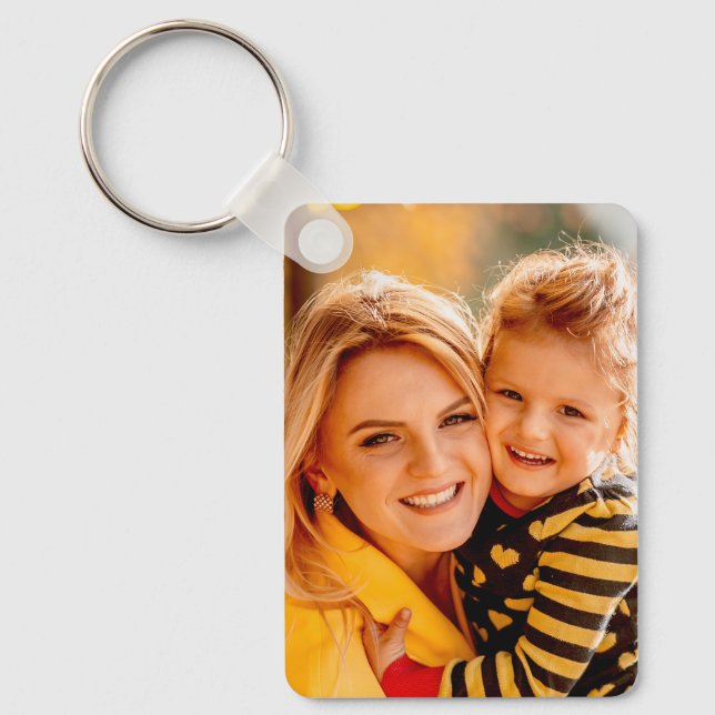 Create Your Own Photo Personalized Custom Keychain (Front)