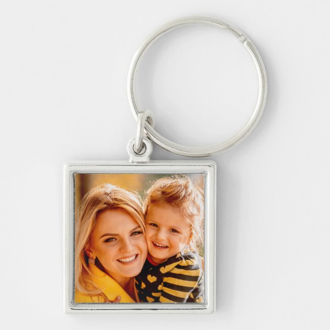 Create Your Own Photo Personalized Custom Keychain (Front)