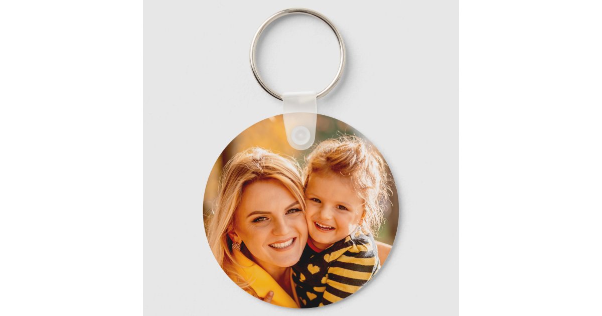 Create Your Own Photo Personalized Custom Keychain | Zazzle