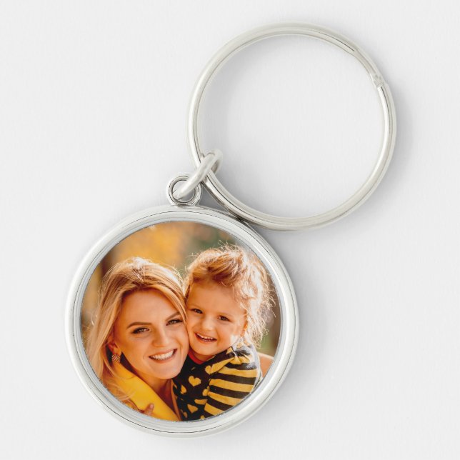 Create Your Own Photo Personalized Custom Keychain (Front)