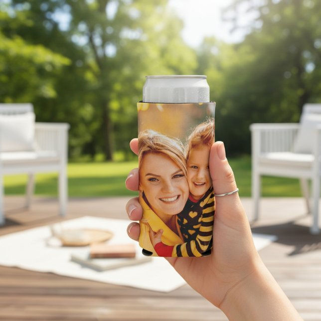 Create Your Own Photo Personalized Custom Seltzer Can Cooler (Creator Uploaded)