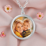 Create Your Own Photo Personalized Custom  Silver Plated Necklace<br><div class="desc">Create Your Own Photo Personalized Custom Necklace features your favorite photo,  design or logo for your unique product. Perfect for family and friends or for mom for Mother's Day,  Christmas and birthday. Created by Evco Holidays www.zazzle.com/store/evcoholidays</div>