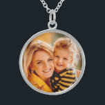 Create Your Own Photo Personalized Custom  Sterling Silver Necklace<br><div class="desc">Create Your Own Photo Personalized Custom Necklace features your favorite photo,  design or logo for your unique product. Perfect for family and friends or for mom for Mother's Day,  Christmas and birthday. Created by Evco Holidays www.zazzle.com/store/evcoholidays</div>