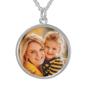 Create Your Own Photo Personalized Custom  Sterling Silver Necklace