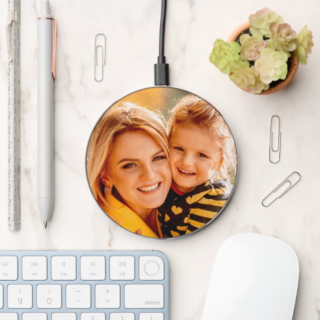 Create Your Own Photo Personalized Custom Wireless Charger (Desk)
