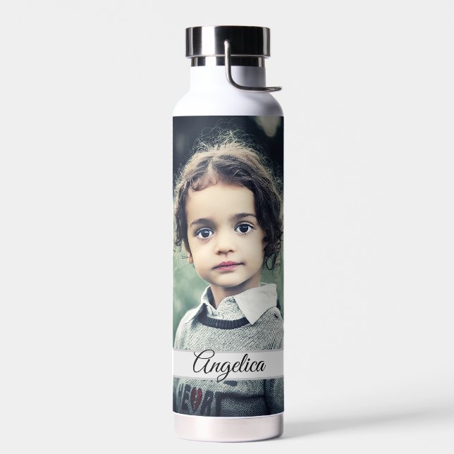 Create Your Own Photo Personalized Water Bottle (Left)